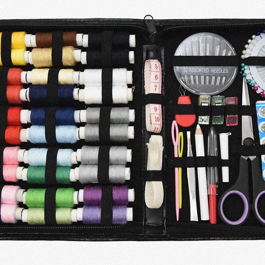 Sewing Kit for Adults and Kids, Black