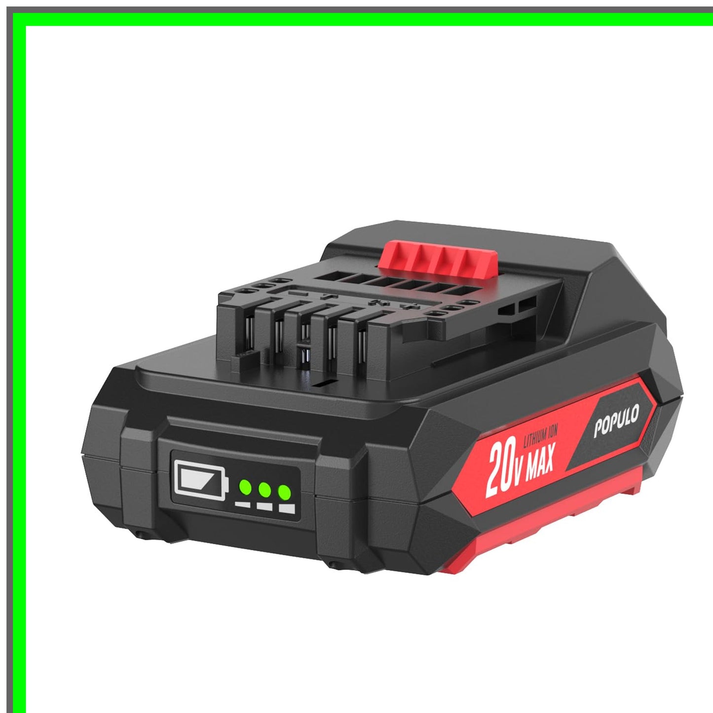 20V Max Lithium Ion 2.0Ah Battery Pack for Cordless Tools