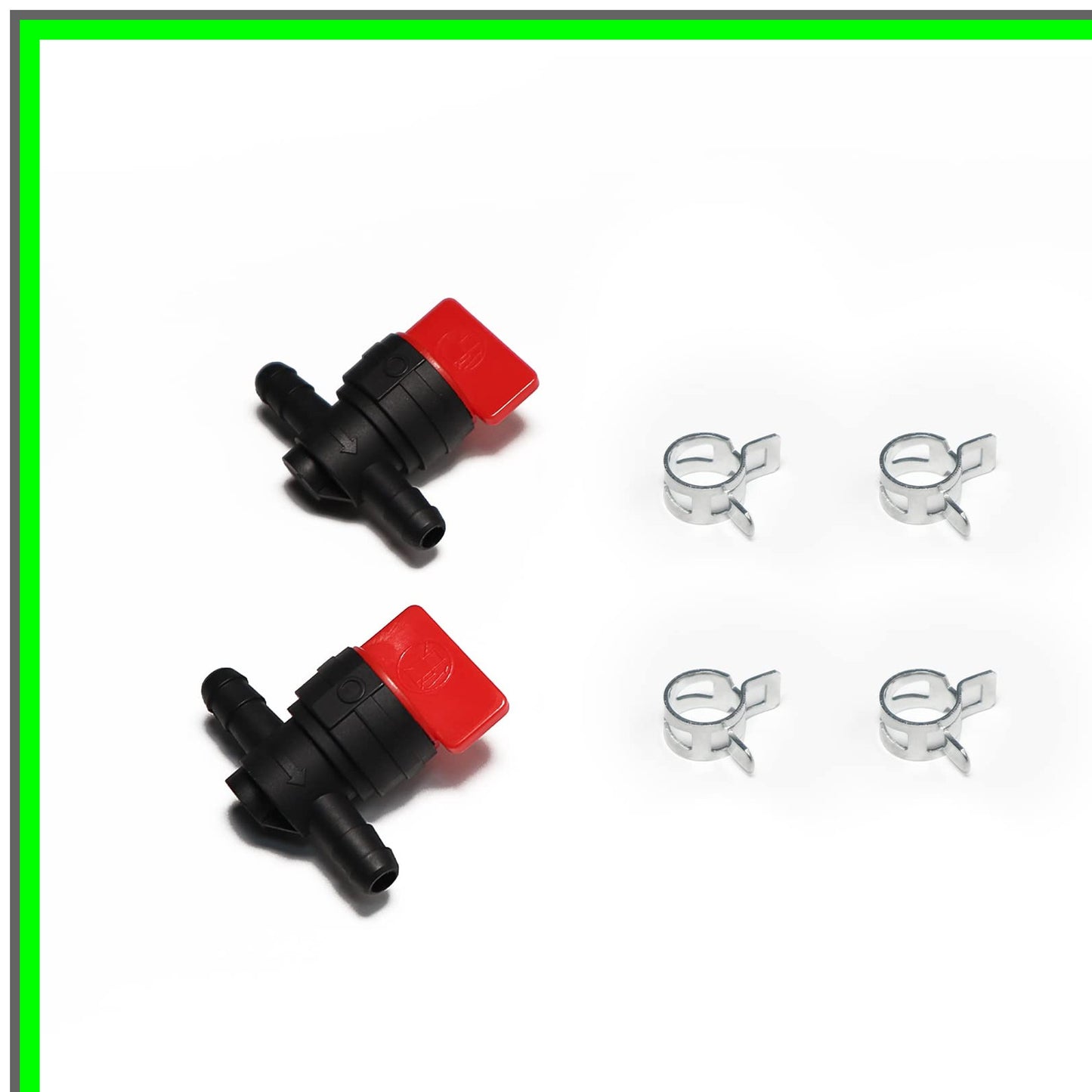 Inline 1/4" Fuel Shut Off Valve for Lawn Mowers and Garden Equipment