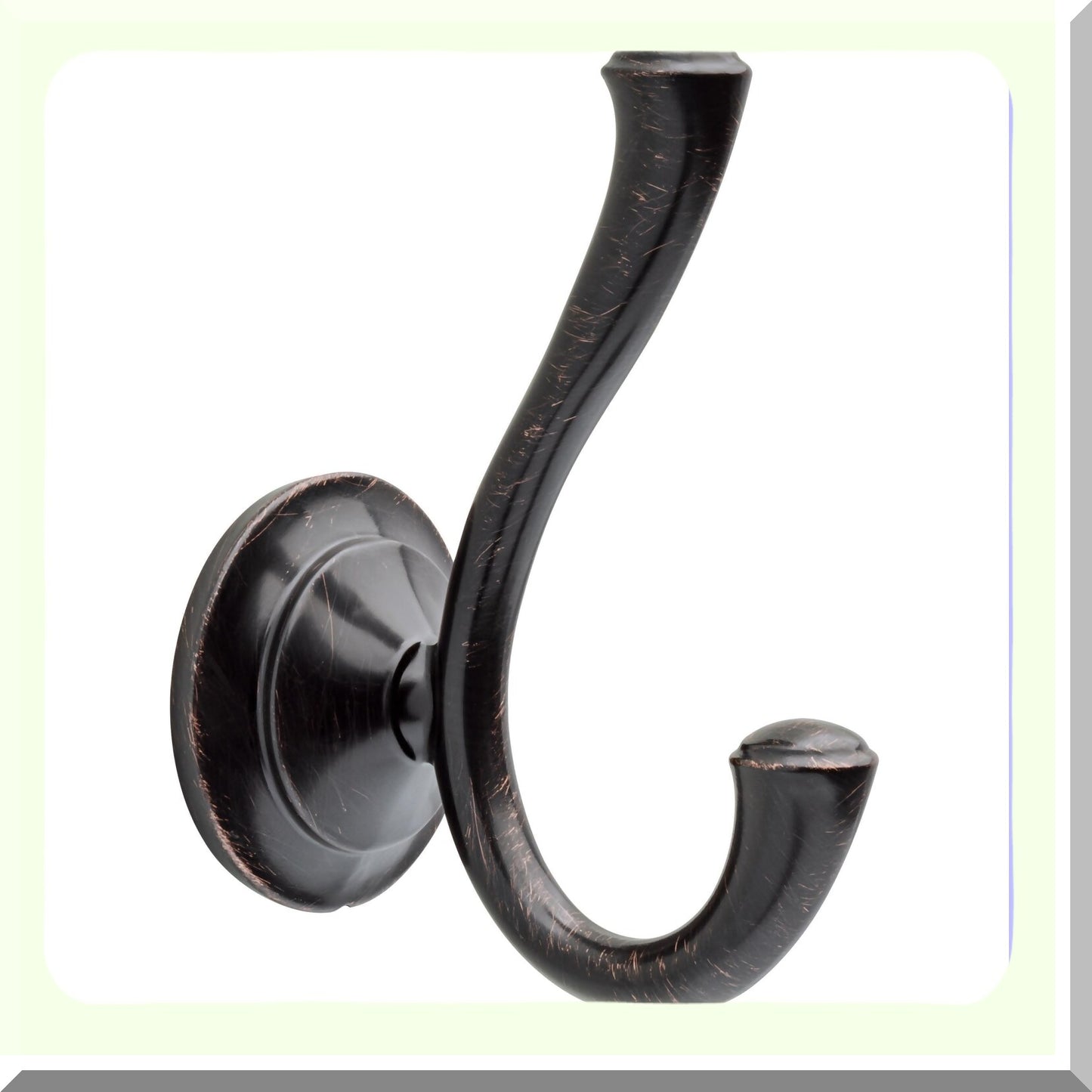 Linden Wall Mounted Double Towel Hook Venetian Bronze