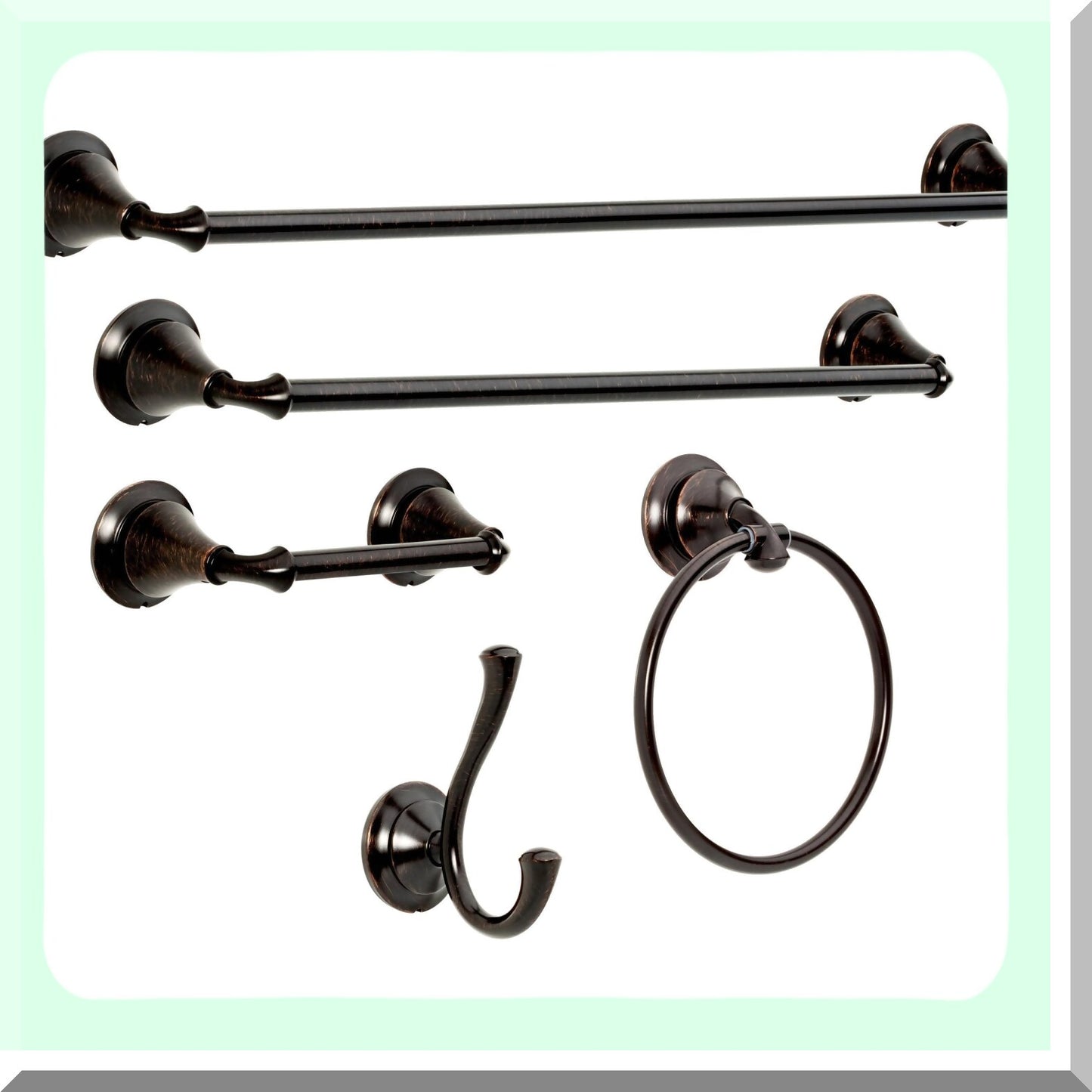Linden Wall Mounted Double Towel Hook Venetian Bronze