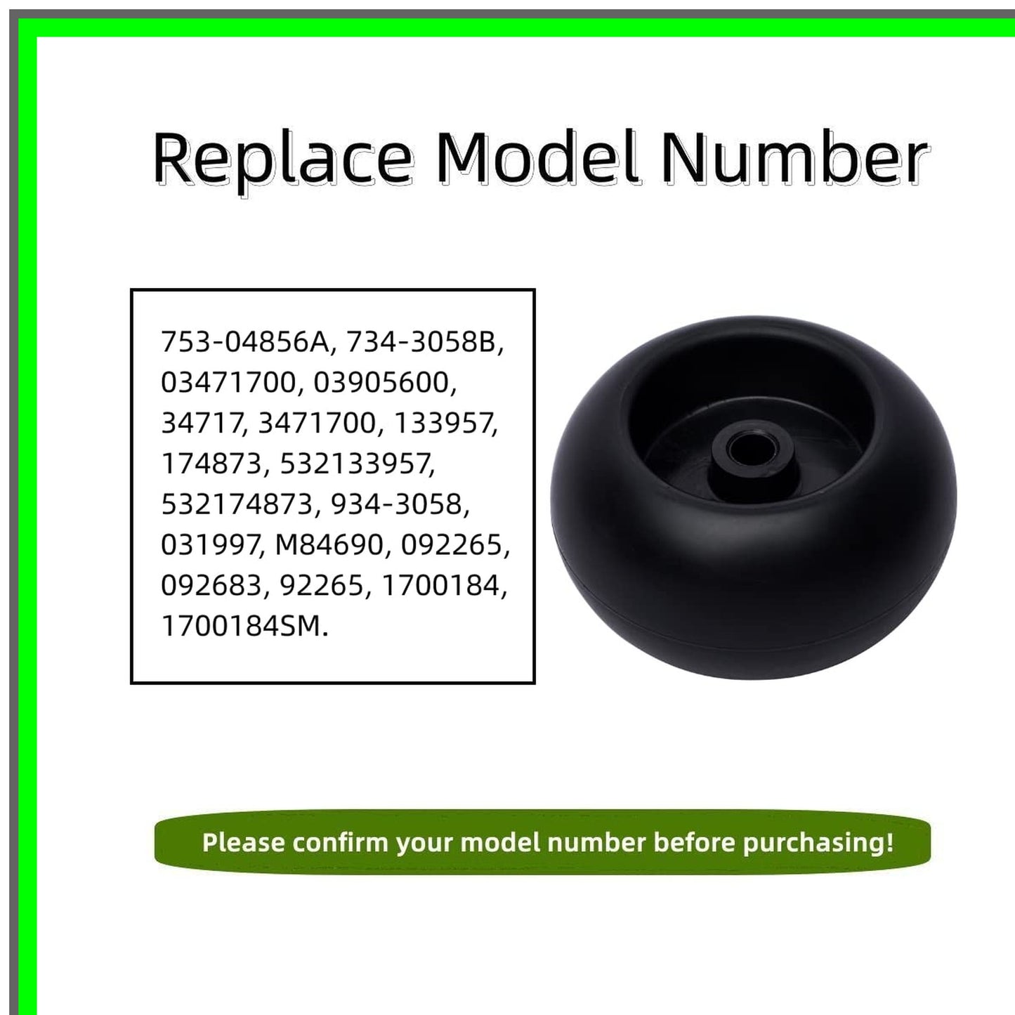 Lawn Mower Deck Wheel Replacement Set for Cub Cadet RZT50 RZT54 LT1050