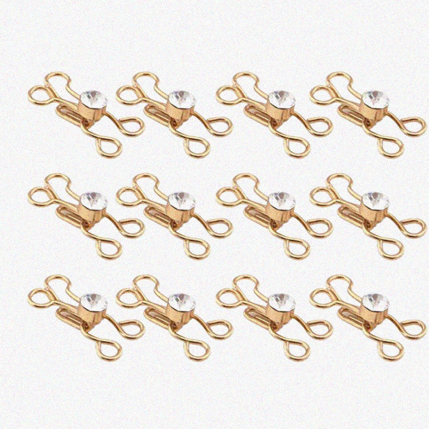 50 Pairs Metal Sewing Hooks Closures for Clothing and Garments