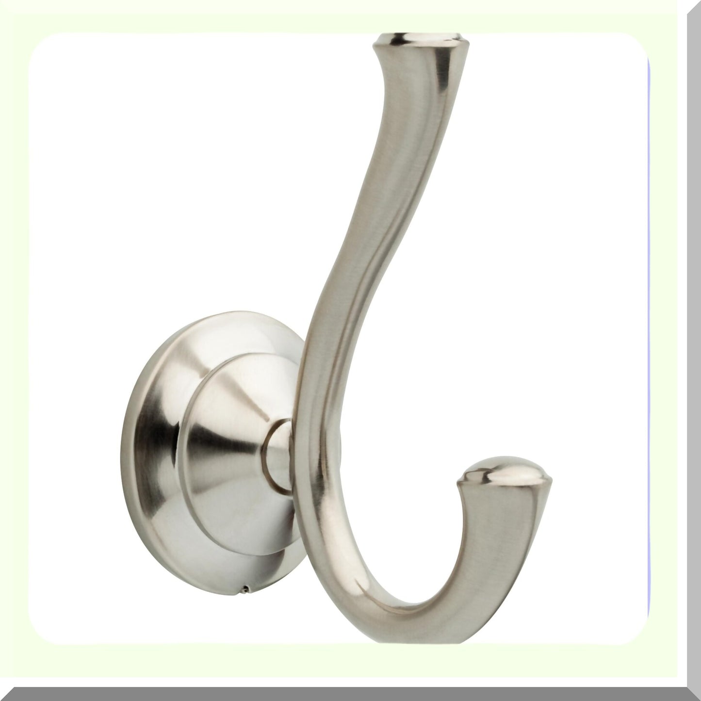 Double Towel Hook in Brilliance Stainless Steel