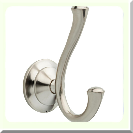 Double Towel Hook in Brilliance Stainless Steel