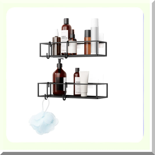 Cubiko Shower Bin Caddy Set Black