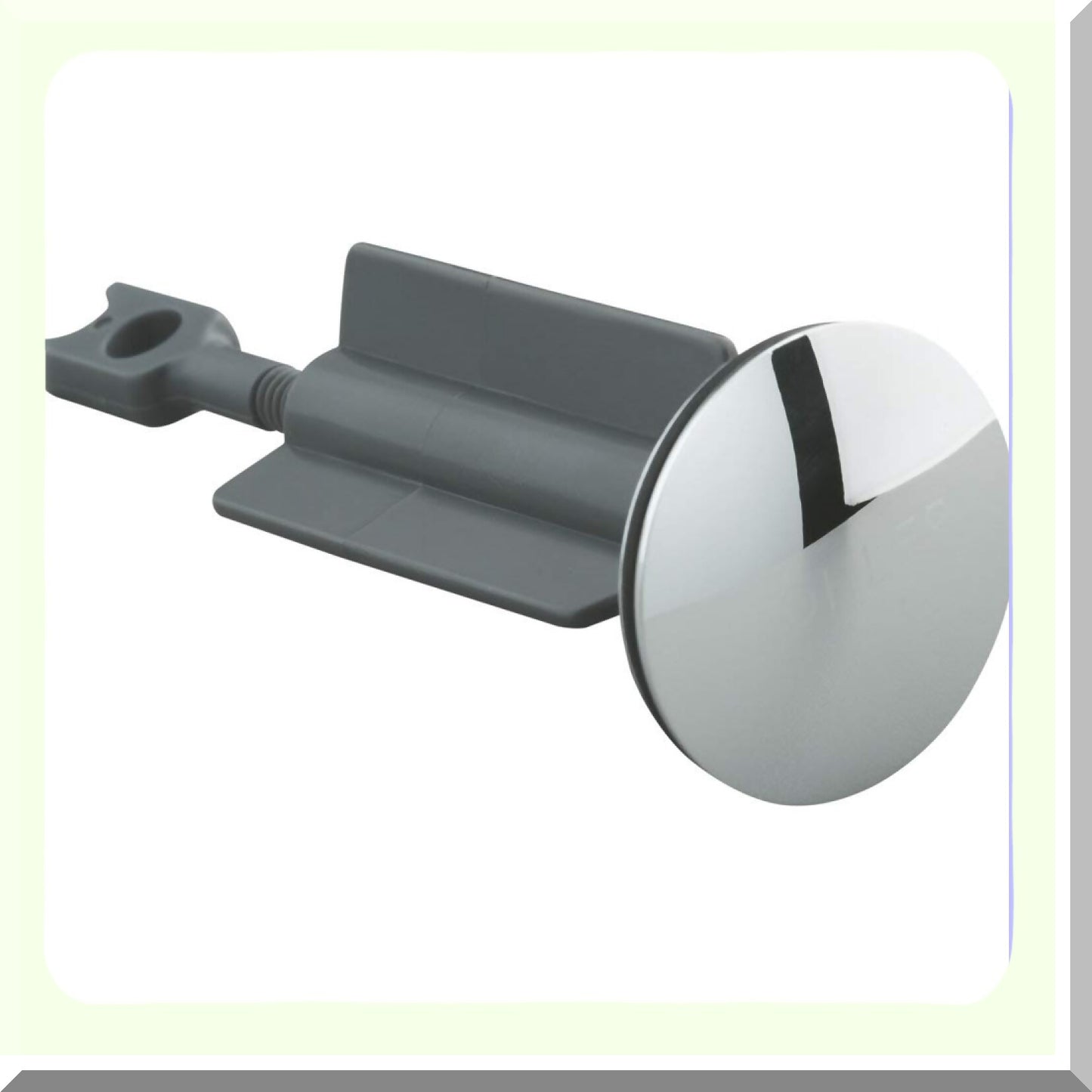 Pop-up Stopper with Plastic Stem, Chrome