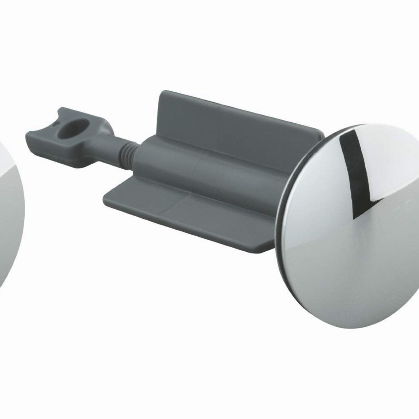 Pop-up Stopper with Plastic Stem, Chrome