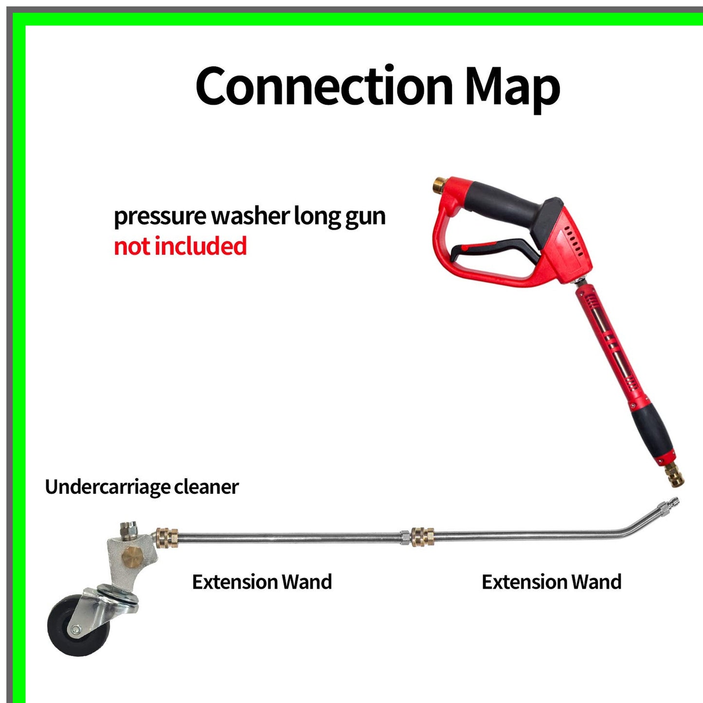 PowerWash Undercarriage Cleaner with 13-Inch Wand and 45-Degree Angle