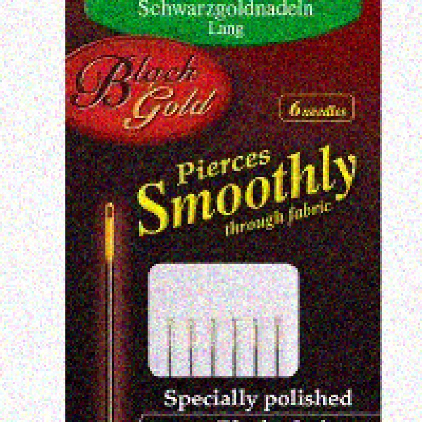 Needles Applique/Sharps No.12 Black/Gold