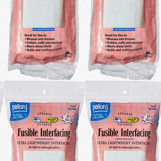 Ultra Lightweight White Fusible Interfacing 15" x 3 Yards 4 Pack