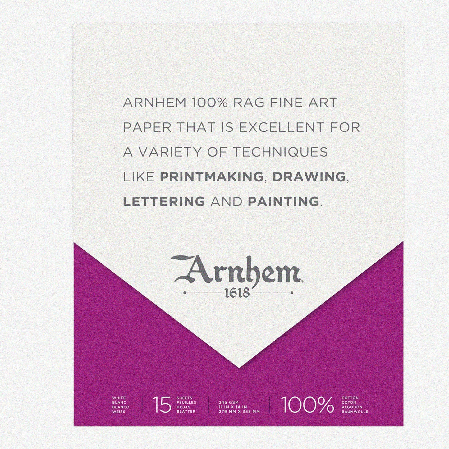 Printmaking Paper Pad 11x14 White 245gsm