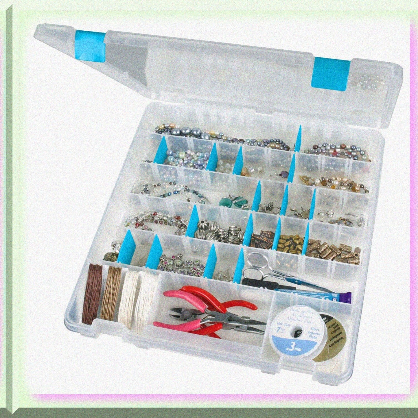 Jewelry Organizer with 8 Compartments and Anti-Tarnish Technology