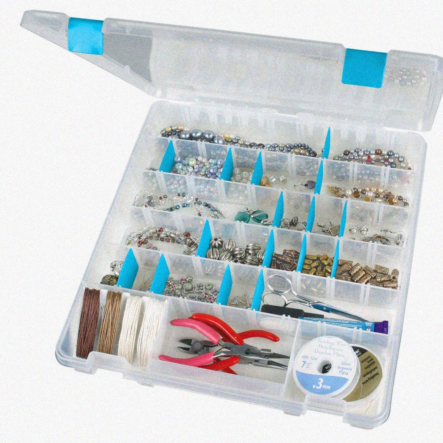 Jewelry Organizer with 8 Compartments and Anti-Tarnish Technology