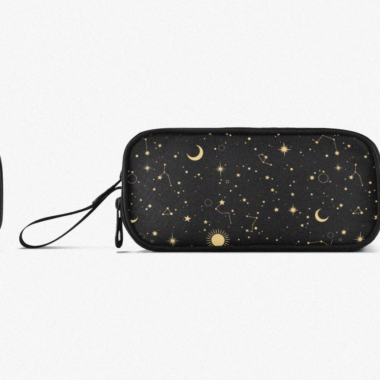 Nylon Pencil Case with Zipper, Starry Night Design