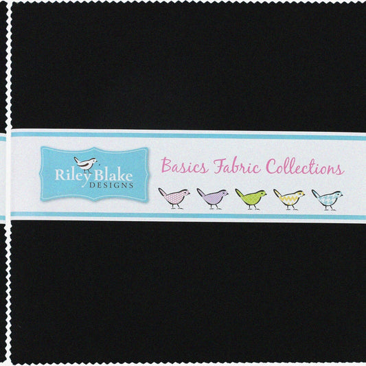 10" Confetti Cottons Black Stacker Bundle 42pcs