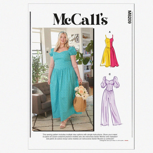 Misses' Dress and Jumpsuit Sewing Pattern Kit