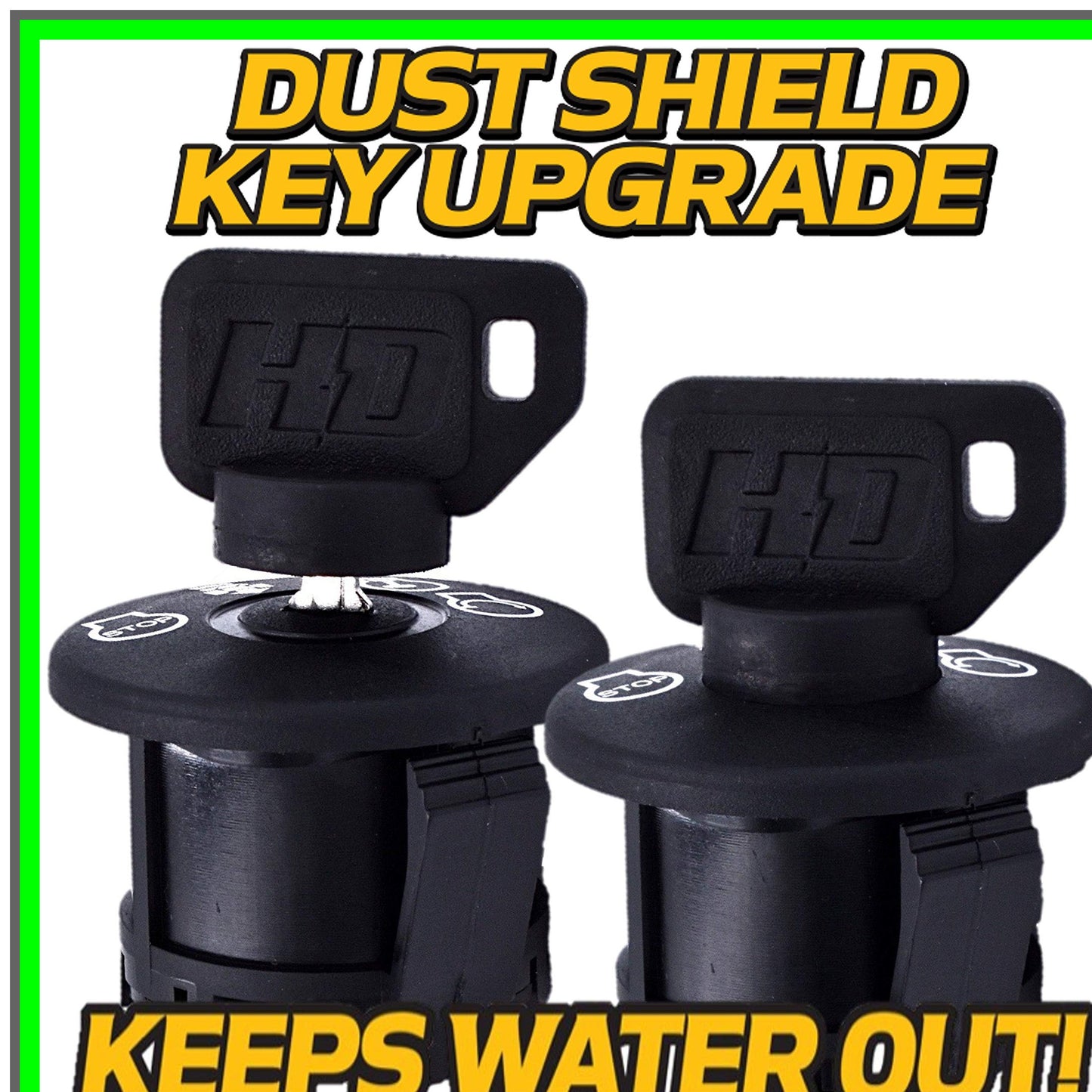 Lawn Mower Ignition Key Umbrella Protector with 2 Keys and Free Ciner