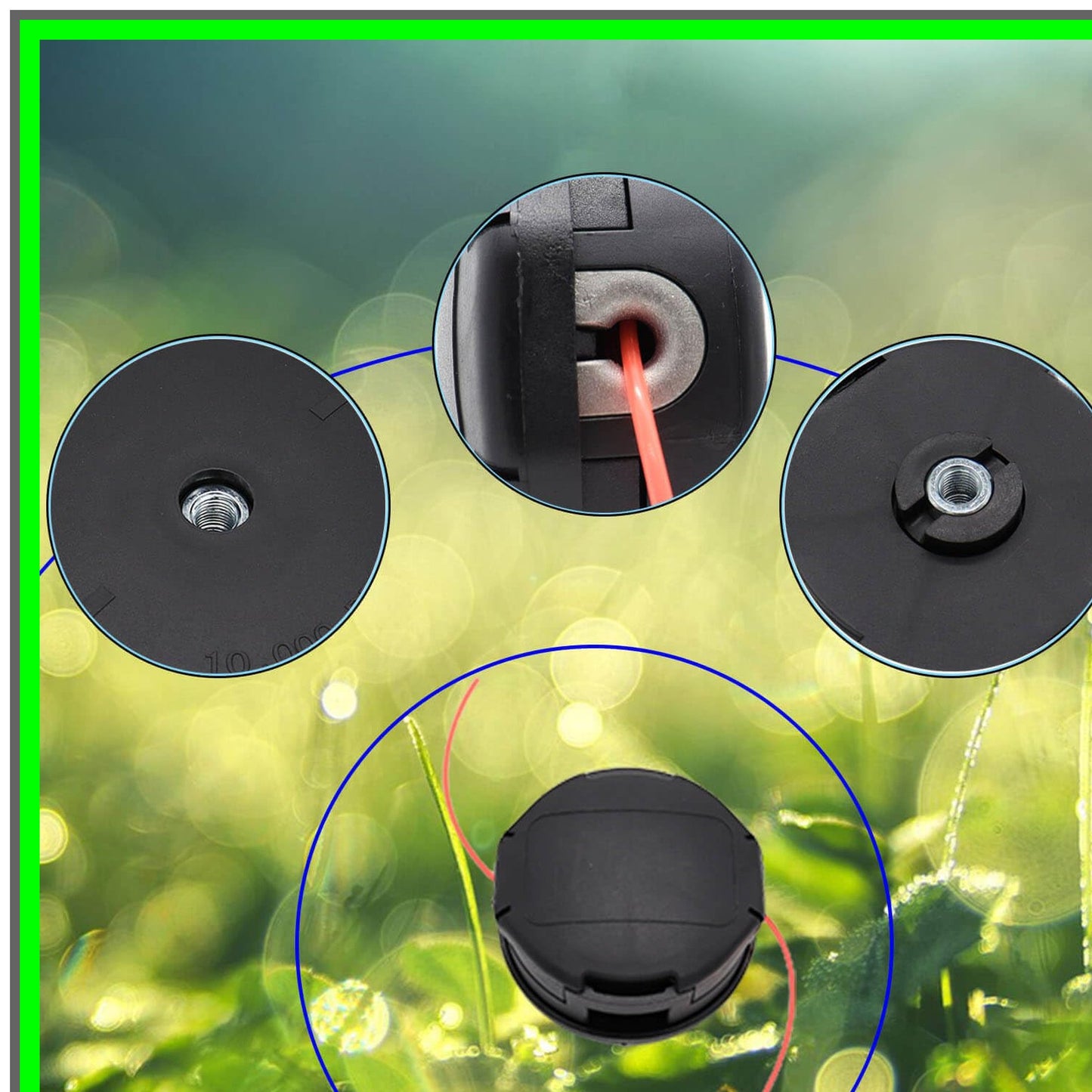 Universal Trimmer Head Replacement Set for Speed Feed Models 5 Pack