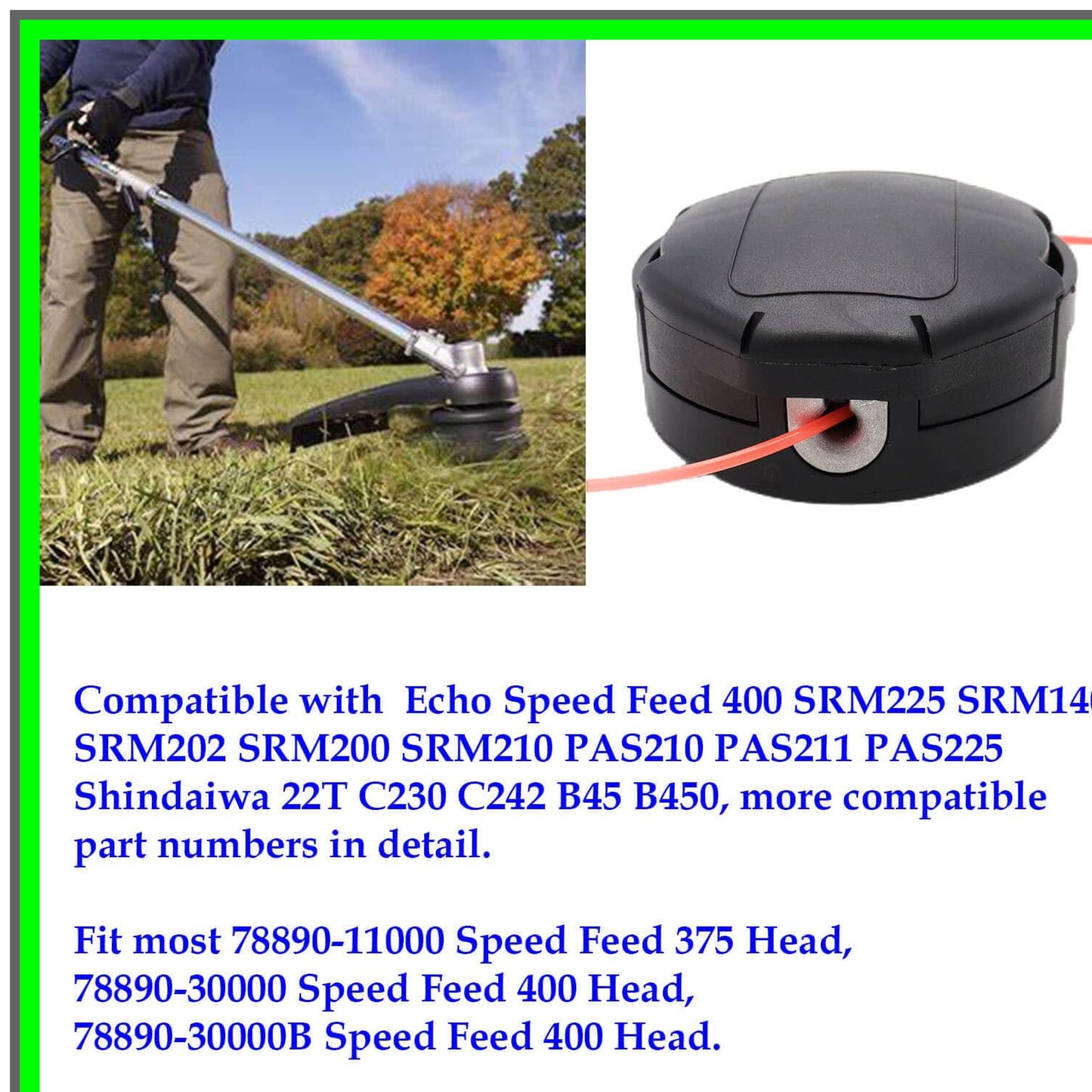 Universal Trimmer Head Replacement Set for Speed Feed Models 5 Pack