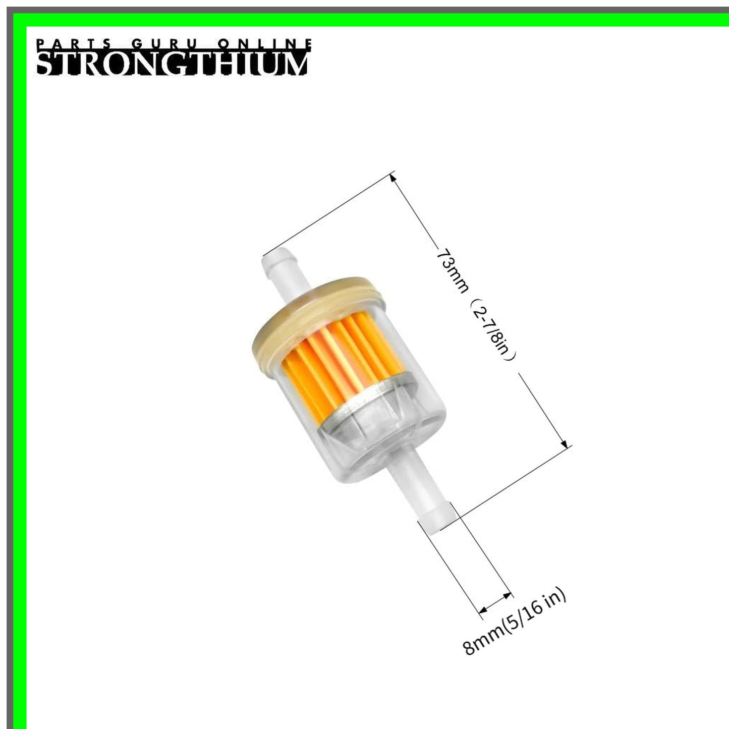 Briggs Stratton 1/4 Fuel Filter Kit for Toro MTD Kawasaki Engines