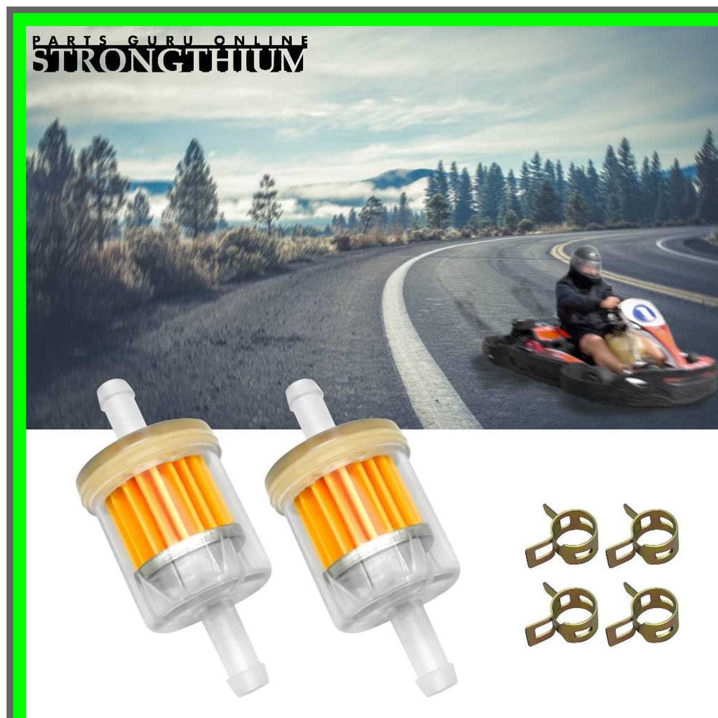 Briggs Stratton 1/4 Fuel Filter Kit for Toro MTD Kawasaki Engines