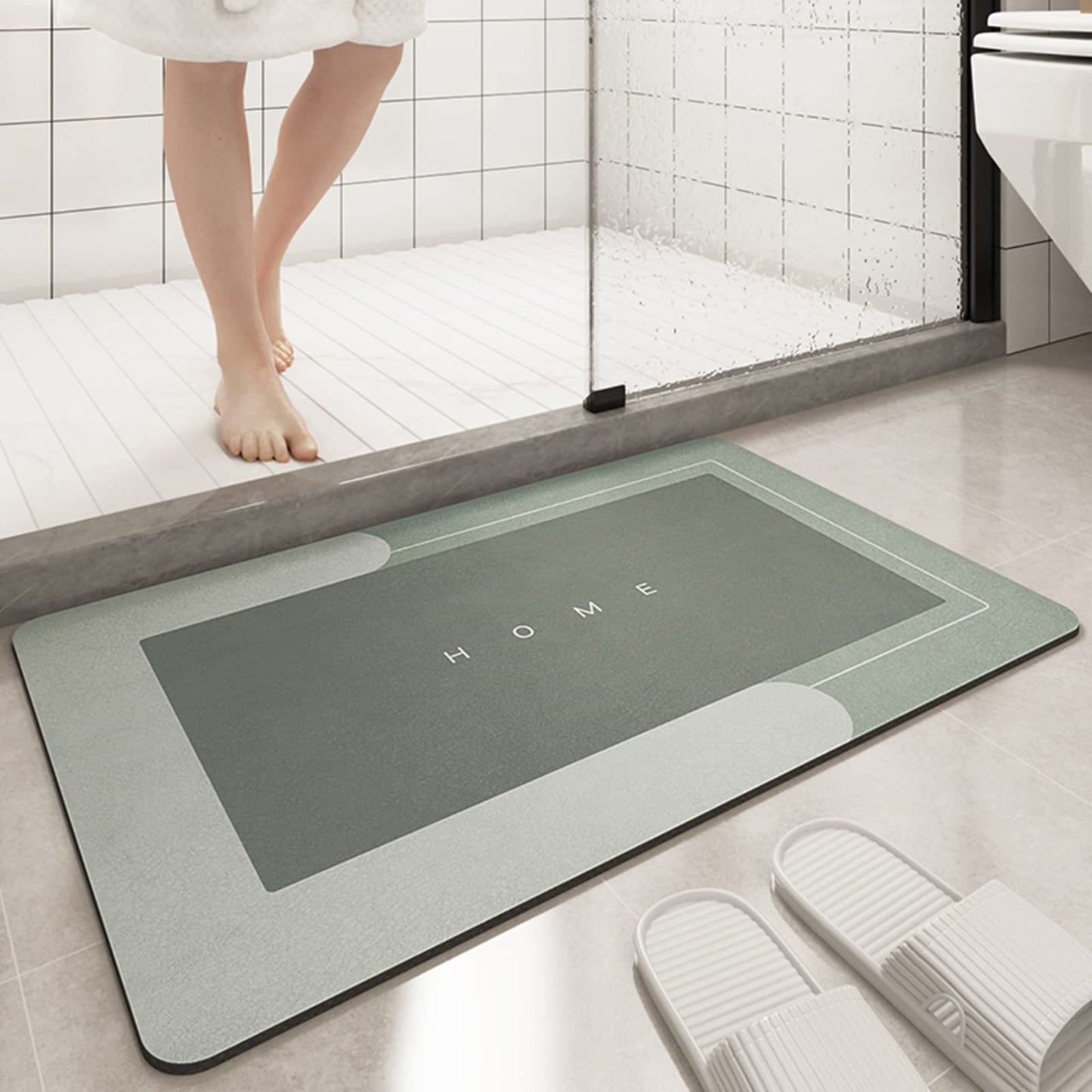 Super Absorbent Bathroom Floor Mat 50x80cm Green