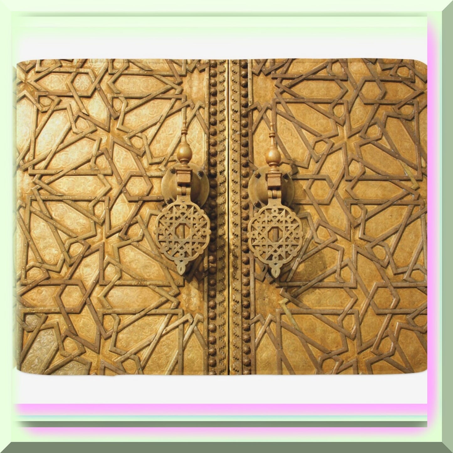 Moroccan Bath Mat Pale Brown 30.2" x 20"