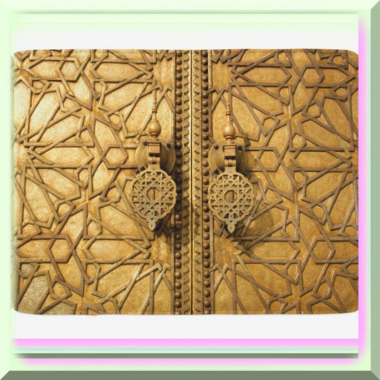 Moroccan Bath Mat Pale Brown 30.2" x 20"