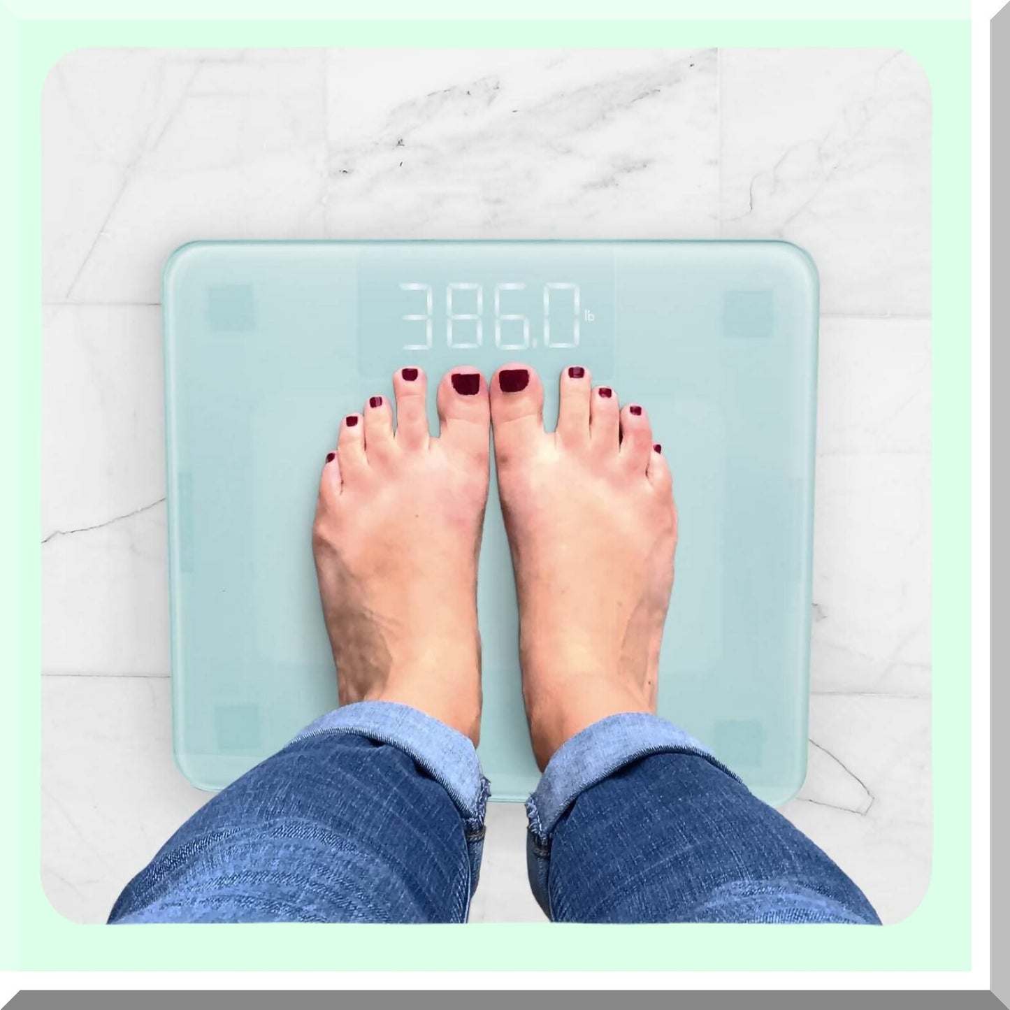 Wireless Display Scale, Multicolor, 616lb Capacity