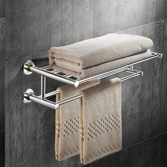24 Inch Stainless Steel Wall Mounted Bathroom Shelf