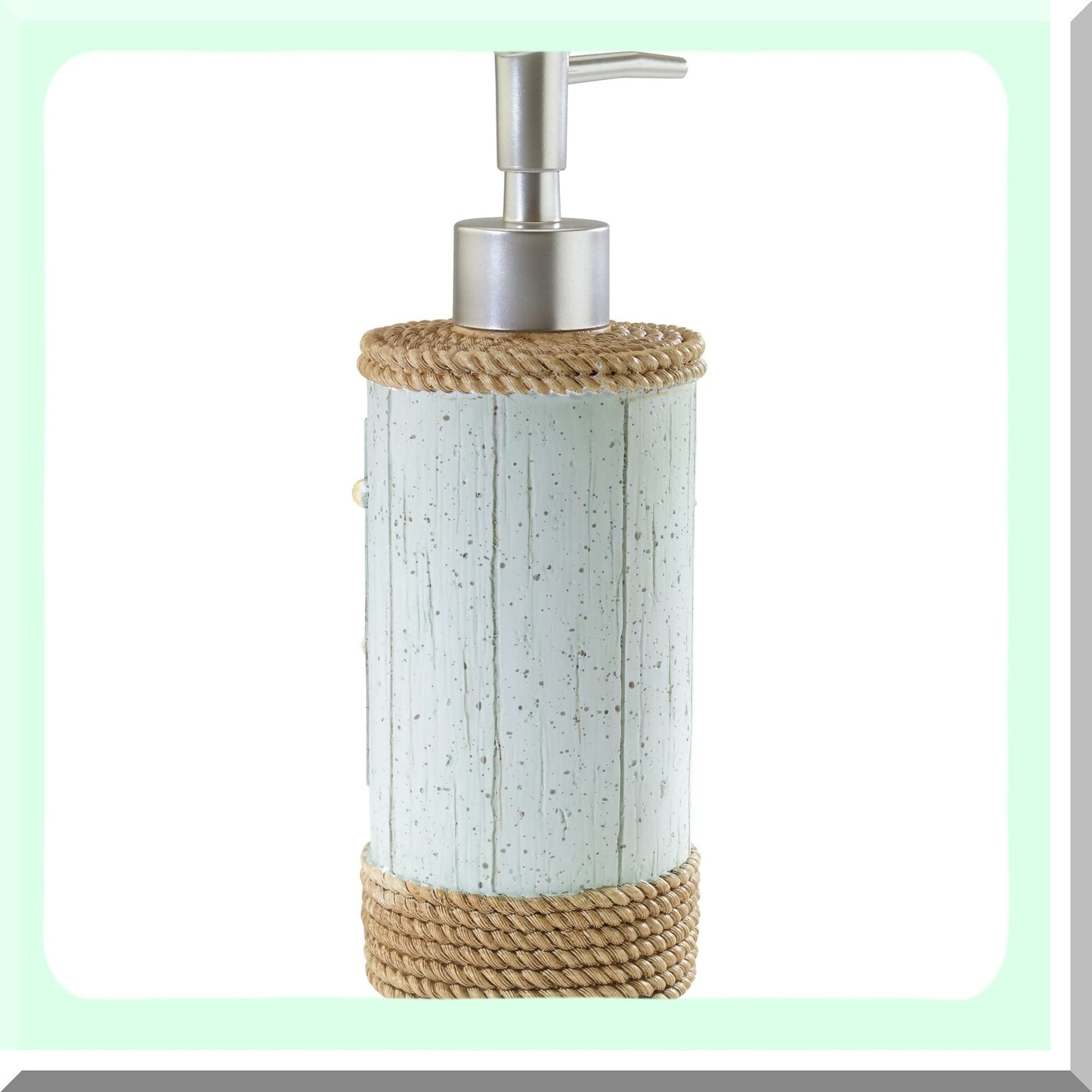 Resin Soap Dispenser with Coral and Starfish Design
