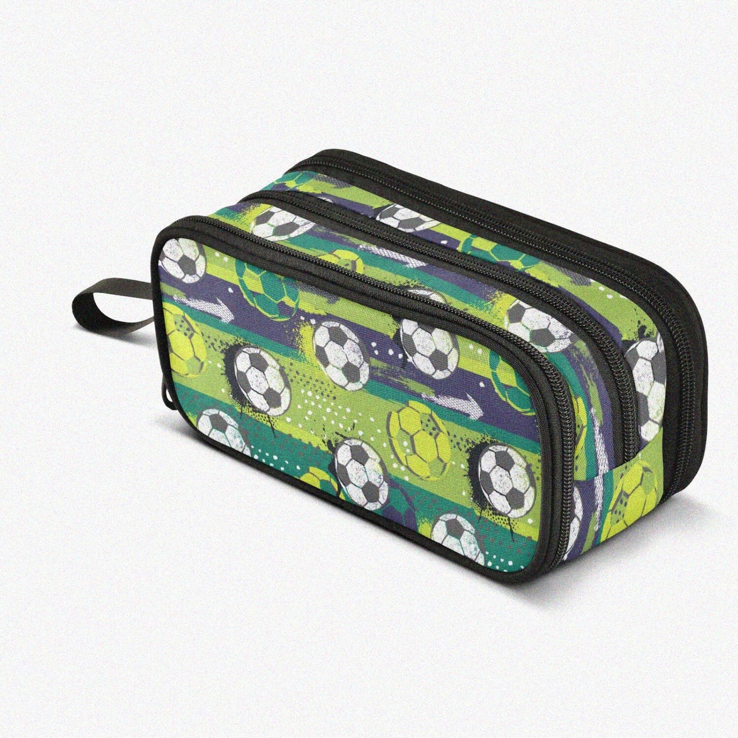 Large Soccer Ball Pencil Case 8.86x3.54x4.33 inches