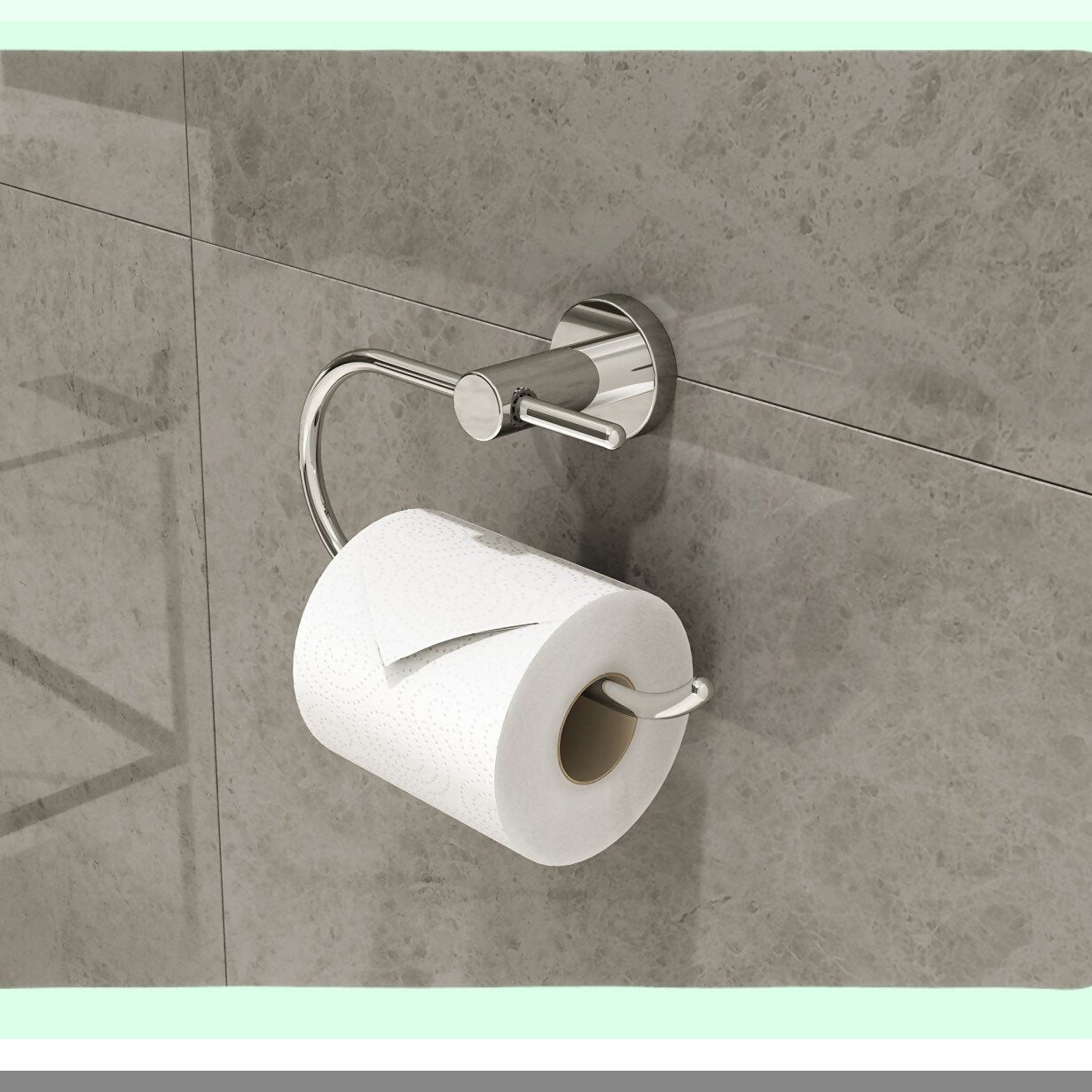 Dia Wall-Mounted Toilet Paper Holder Polished Chrome