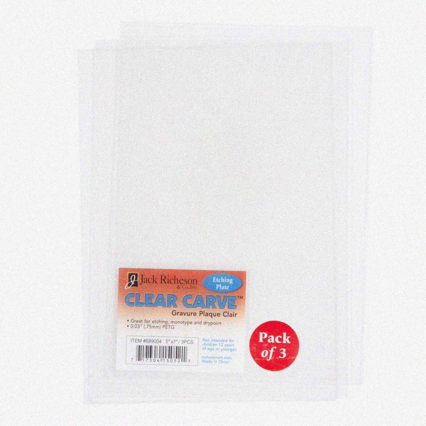 Crystal Carve Trio: 3-Pack 5" x 7" Etching Plates