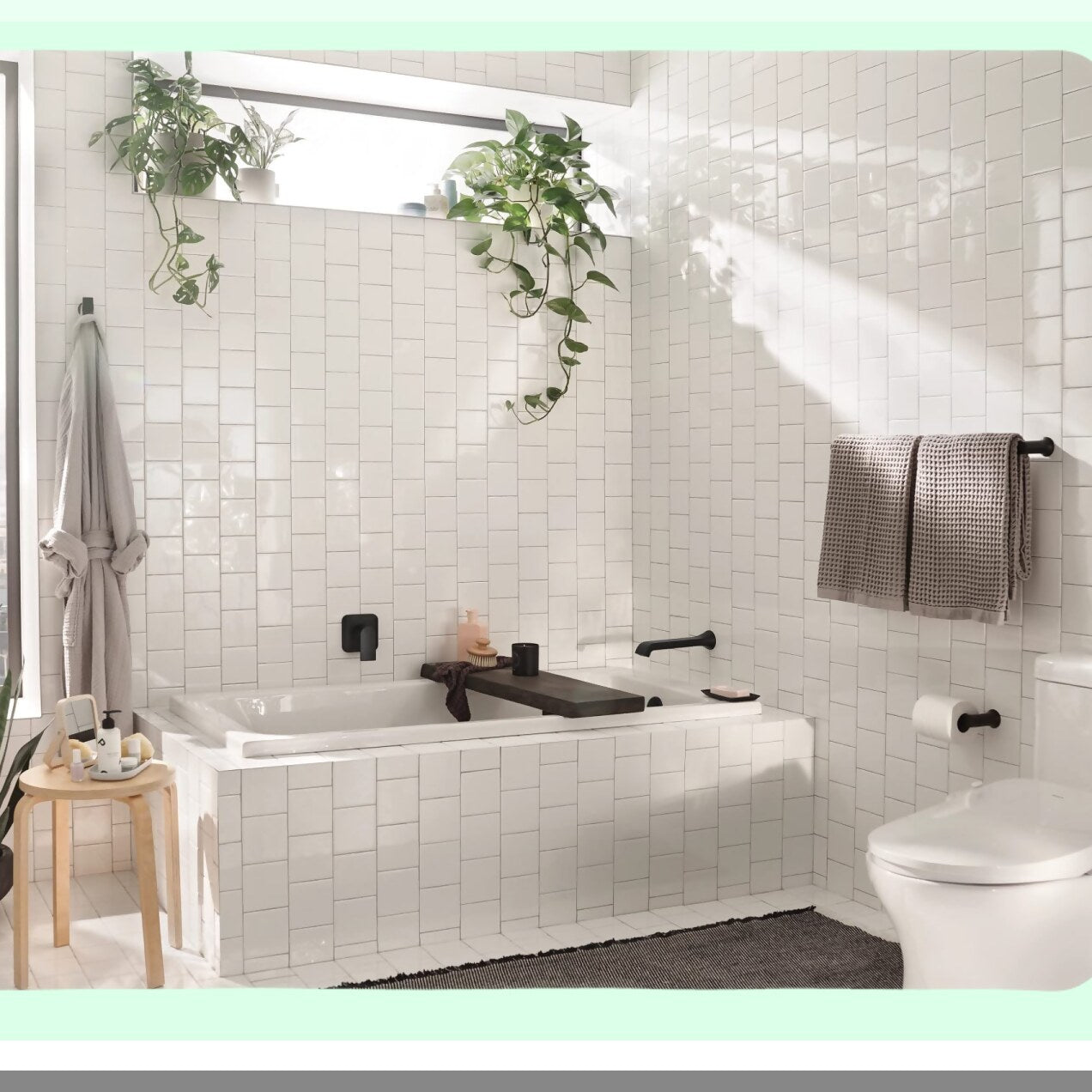Matte Black Wall Mount Pivoting Toilet Paper Holder