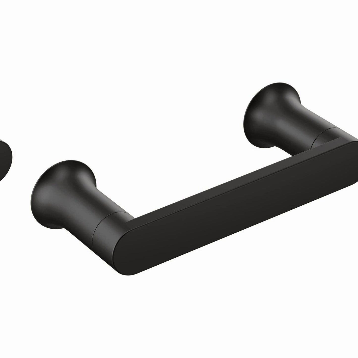Matte Black Wall Mount Pivoting Toilet Paper Holder