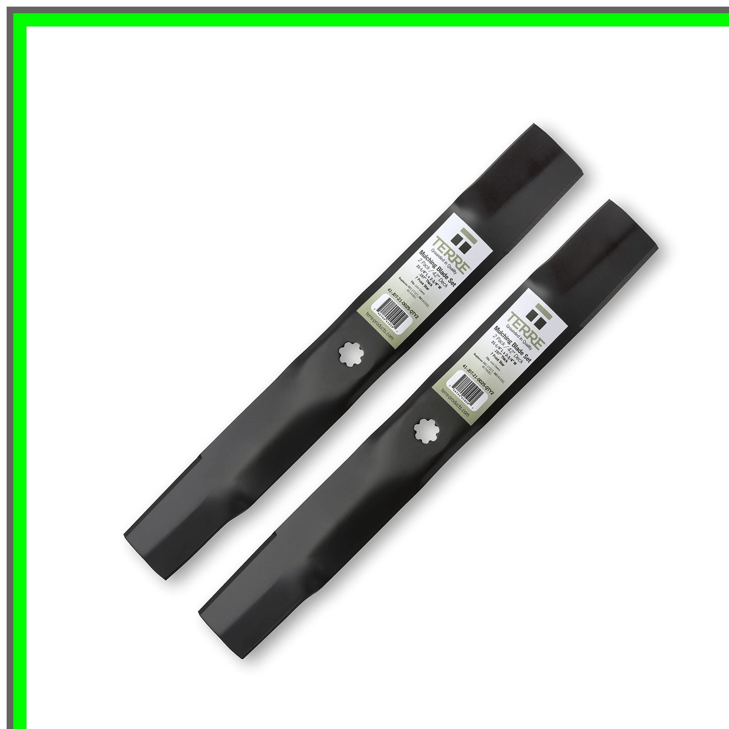 High Lift Lawn Mower Blades 42 Inch Deck Compatible Replacement Set