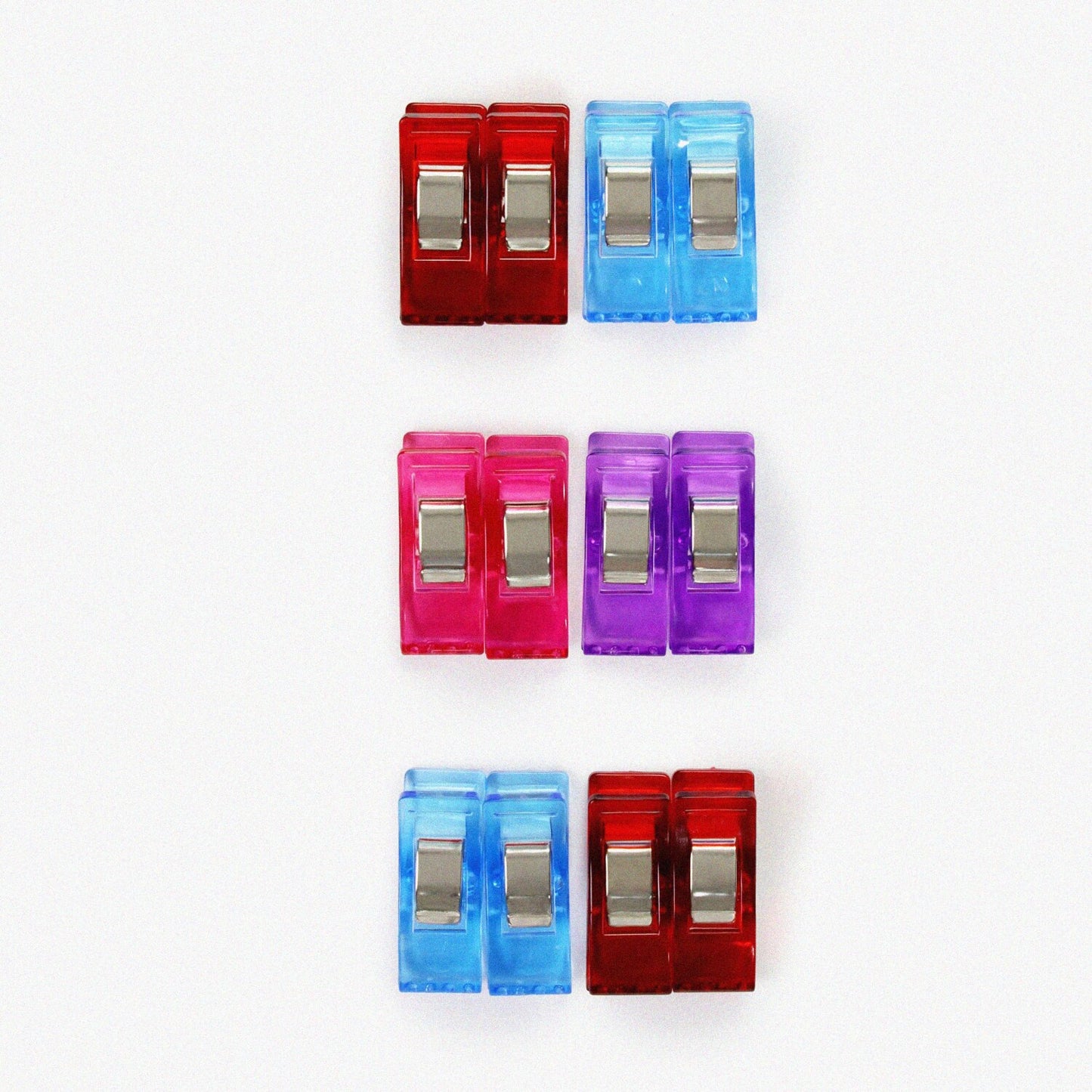 Rainbow Small Fabric Clips, Multicolor