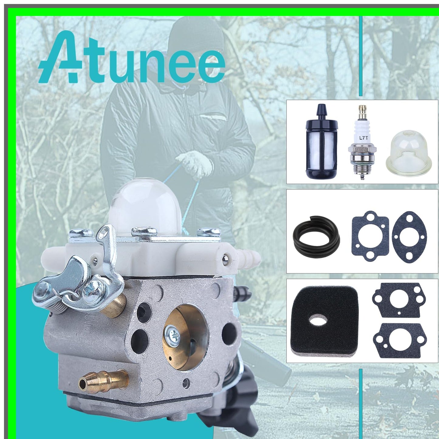 STIHL BG86 Carburetor Replacement Kit with Air Filter and Fuel Line