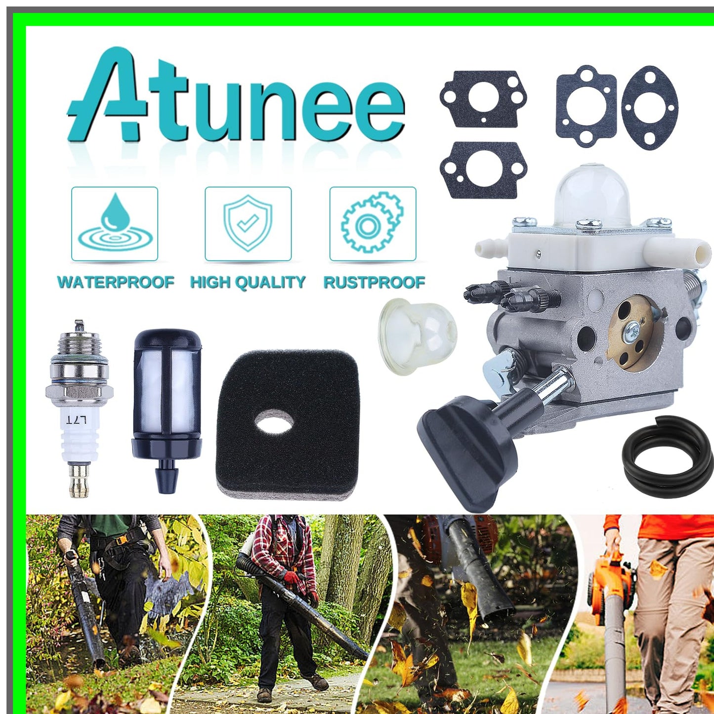 STIHL BG86 Carburetor Replacement Kit with Air Filter and Fuel Line