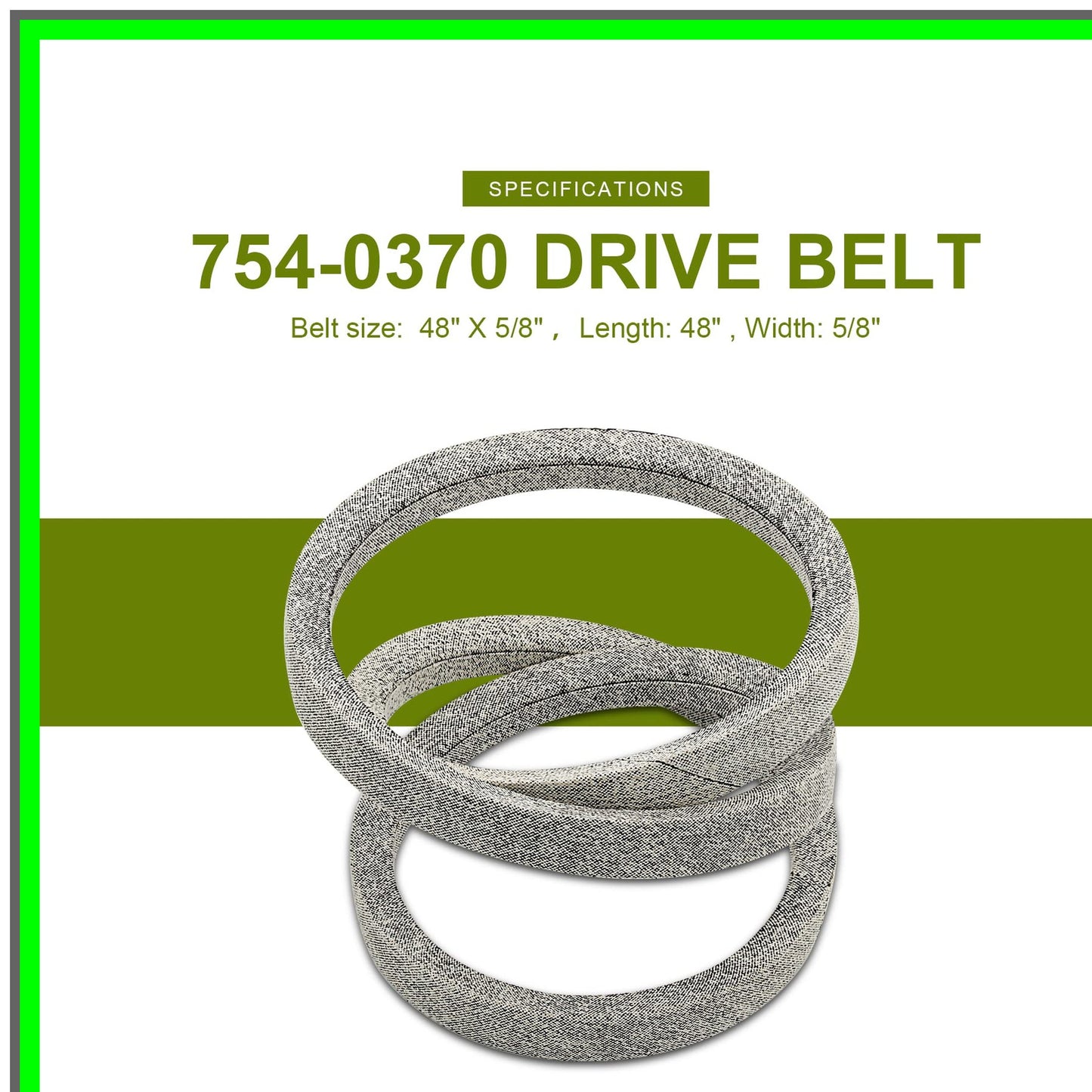 MTD Compatible Lawn Mower Drive Belt 5/8" x 48" for 600 Series and More