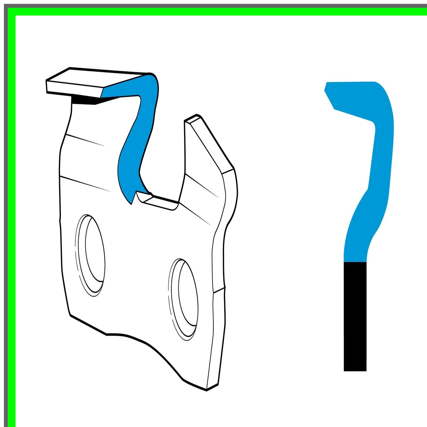 High-Performance 3/8-Inch Pitch 0.058-Inch Gauge 72-Drive Link Chain