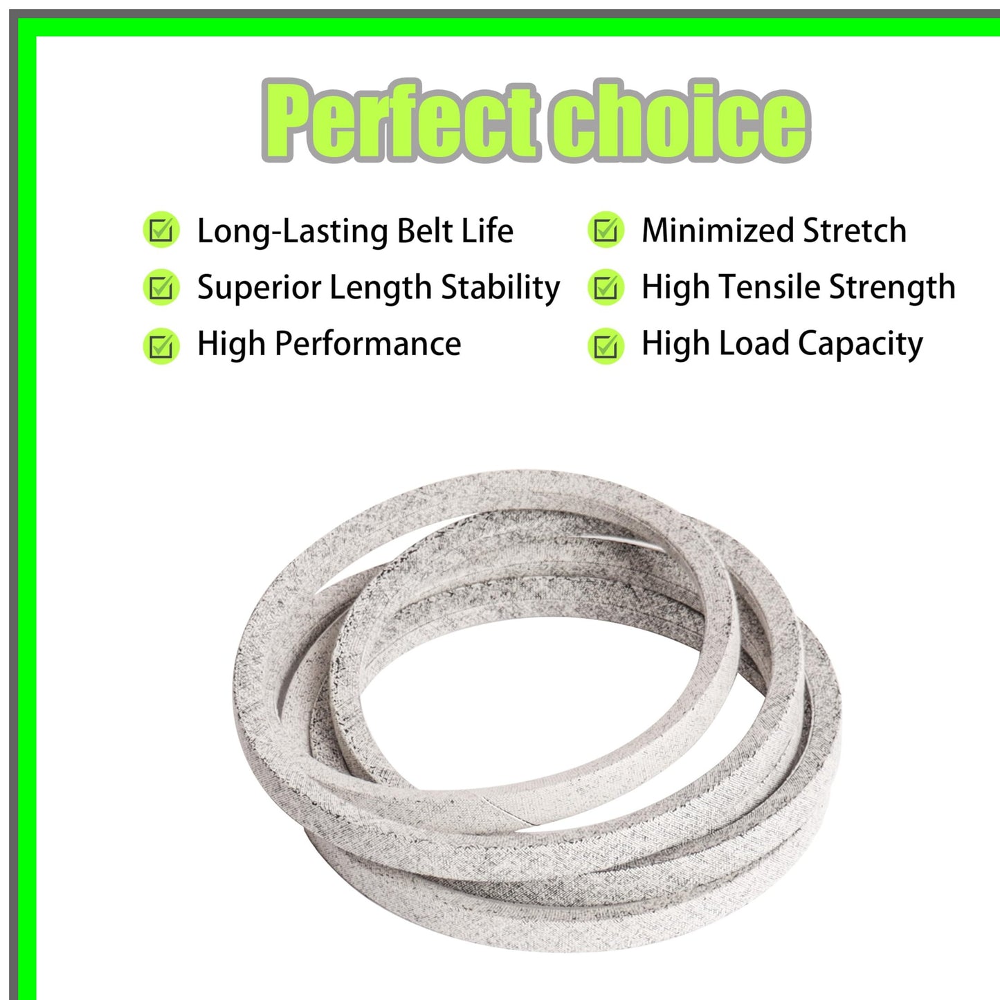 Mower Deck Belt 1/2" x 104" for 42 Inch GX20072 GY20570 Models