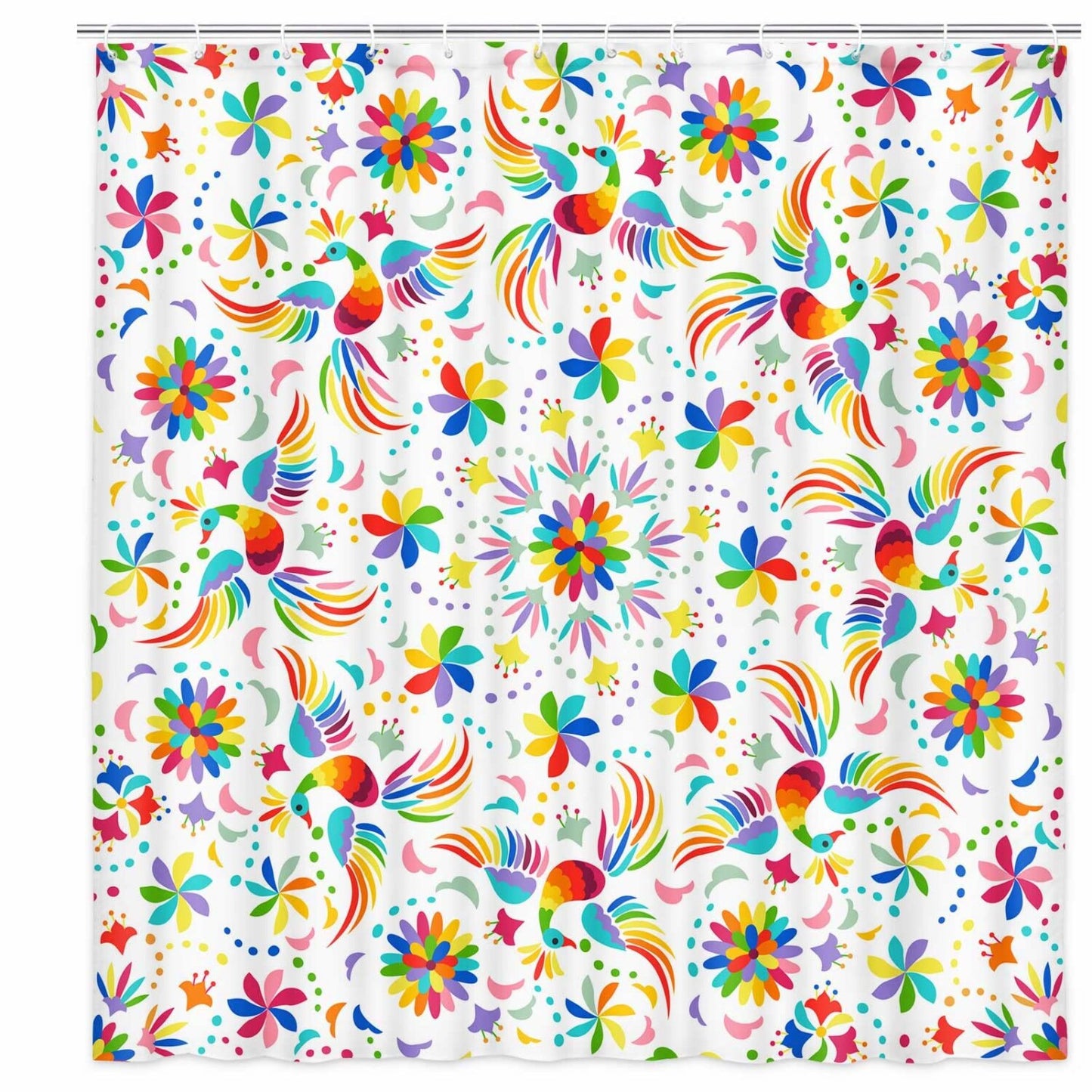 Mexico Floral Shower Curtain 69x70 Inch