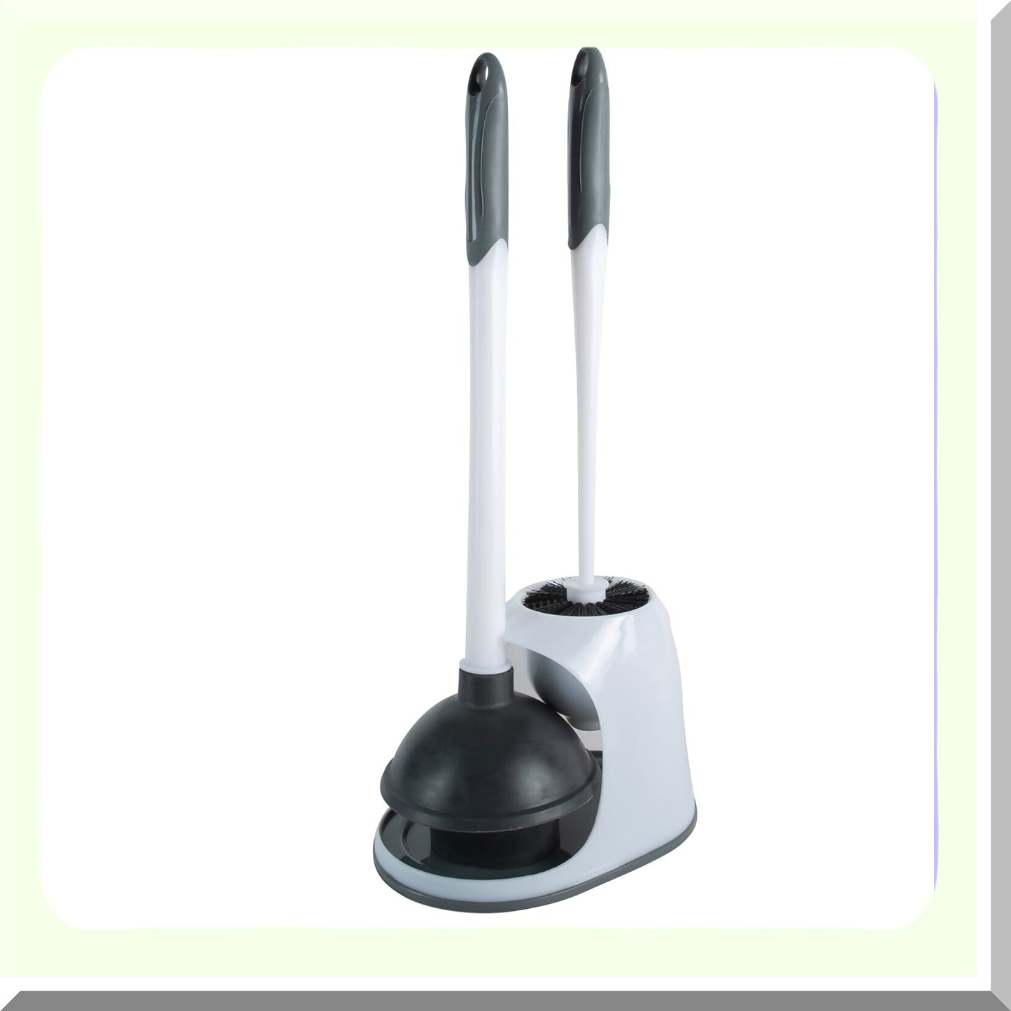 2-in-1 Bathroom Bowl Brush and Plunger Set