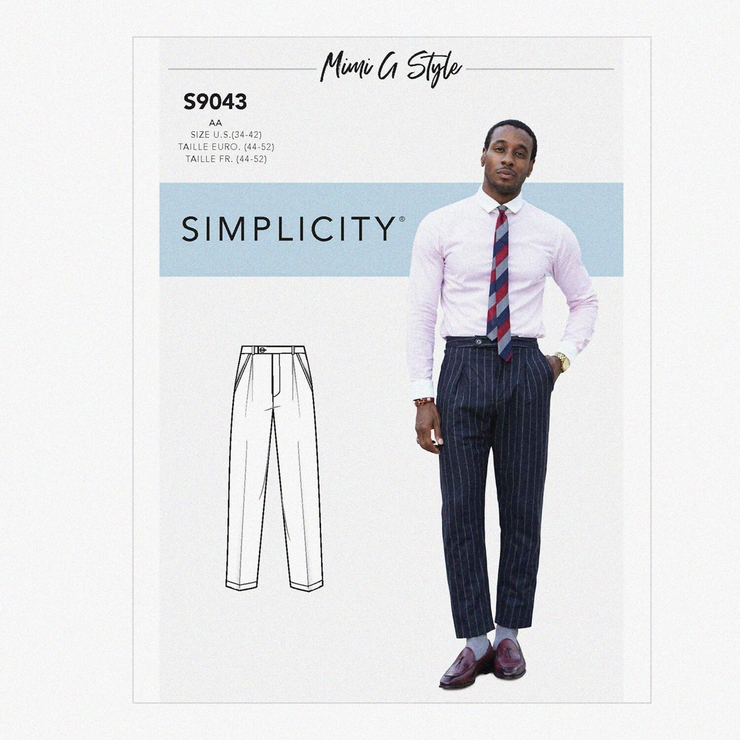 Men's Pants Sewing Pattern BB 44-52