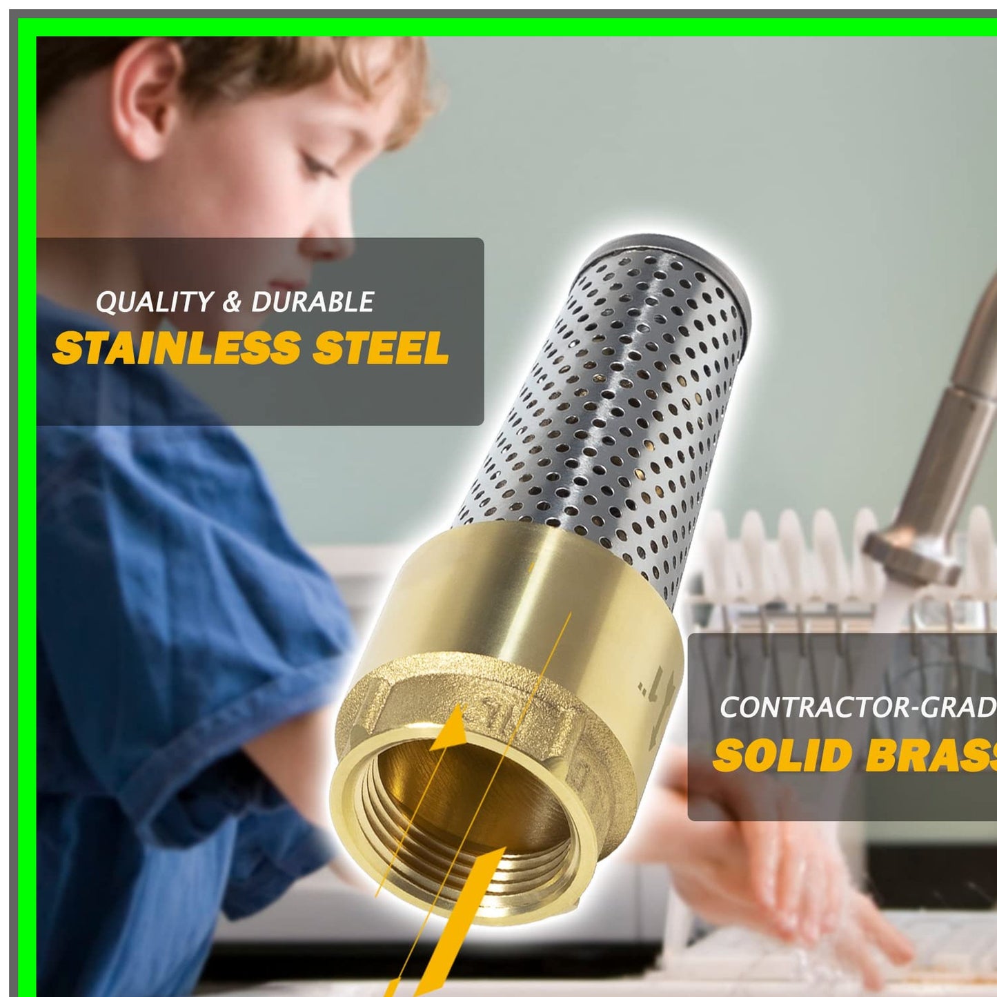 Universal 1-Inch Female Foot Valve for All Pump Brands