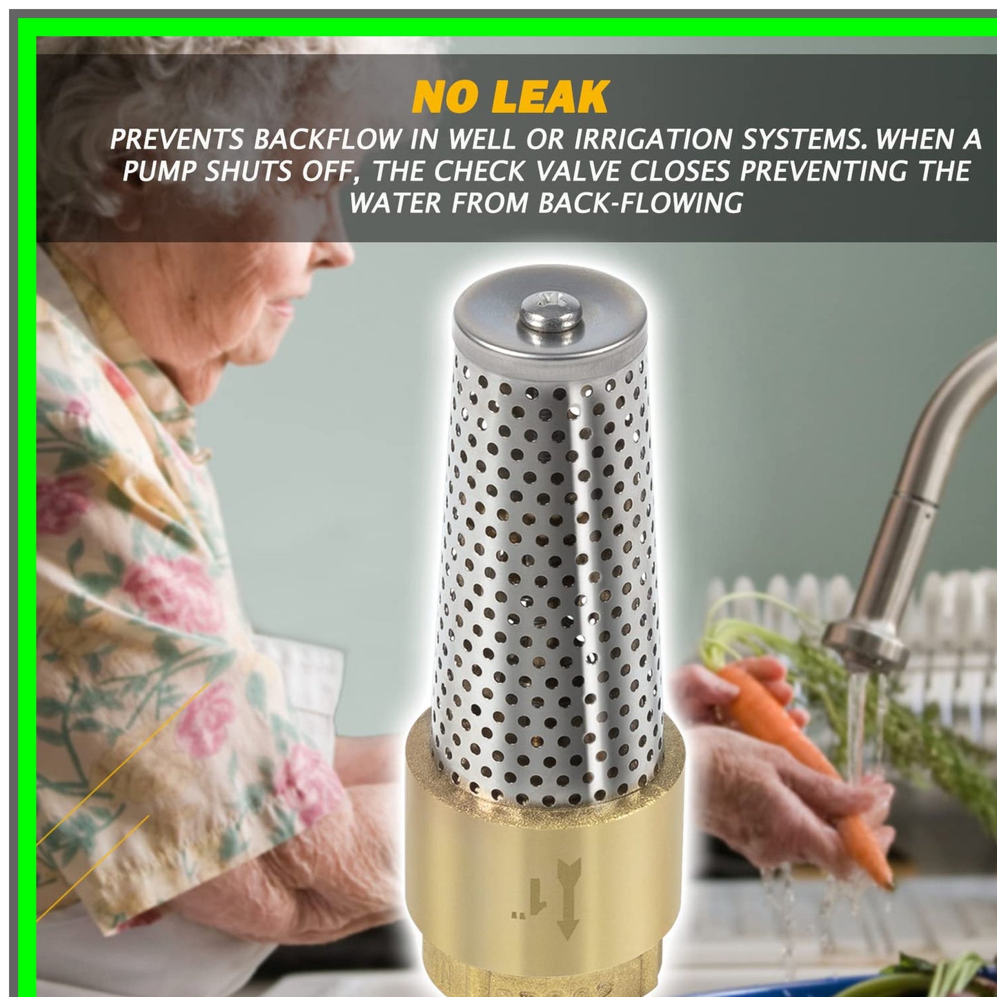 Universal 1-Inch Female Foot Valve for All Pump Brands