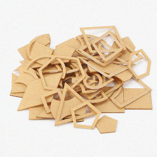 54Pcs Acrylic Template Set for Quilting and Leather Craft
